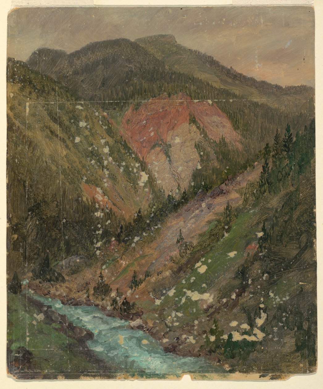 Alpinlandskap (Bayern eller Sveits) av Frederic Edwin Church