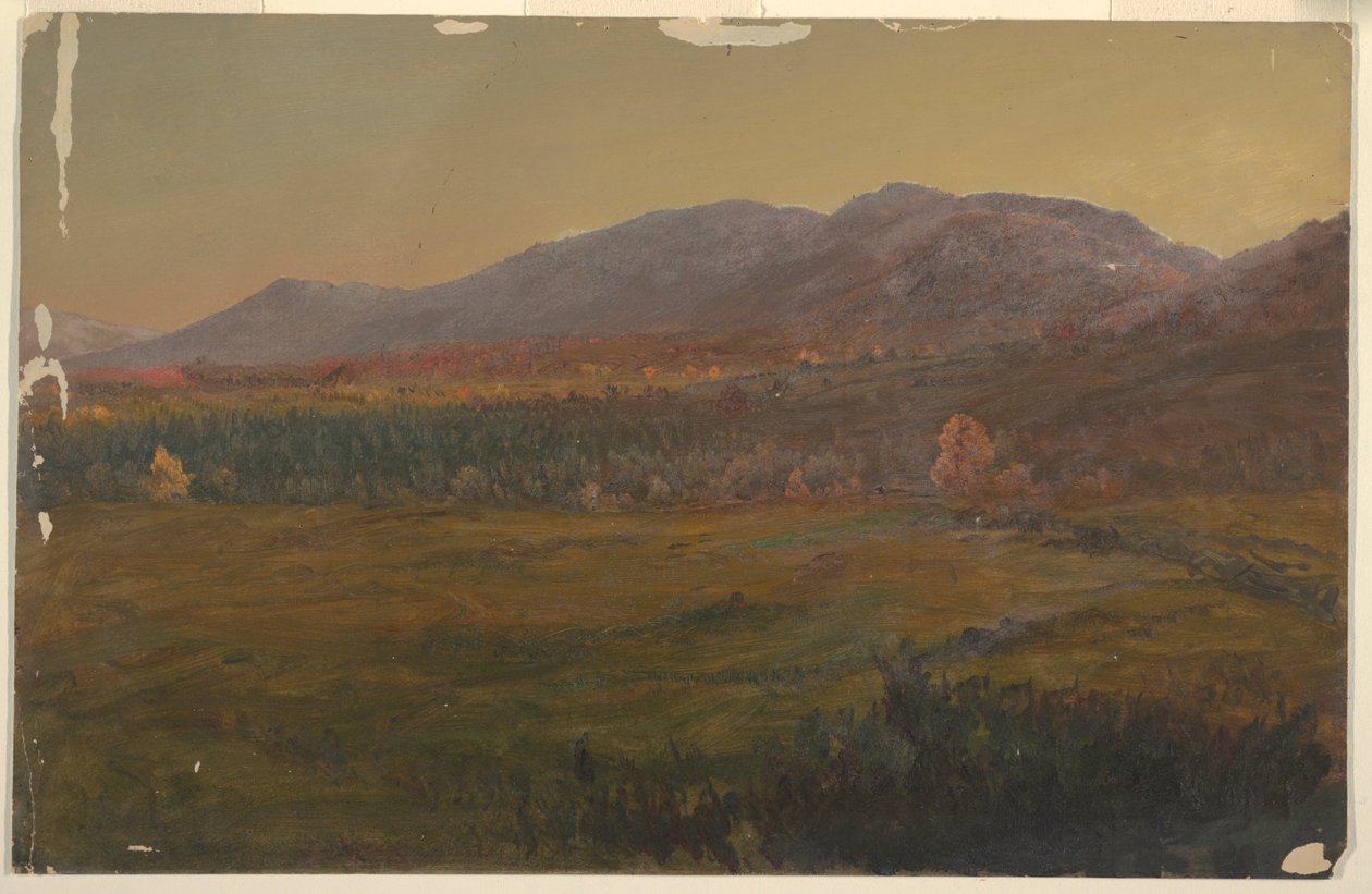 Høstlandskap, Hudson, New York av Frederic Edwin Church