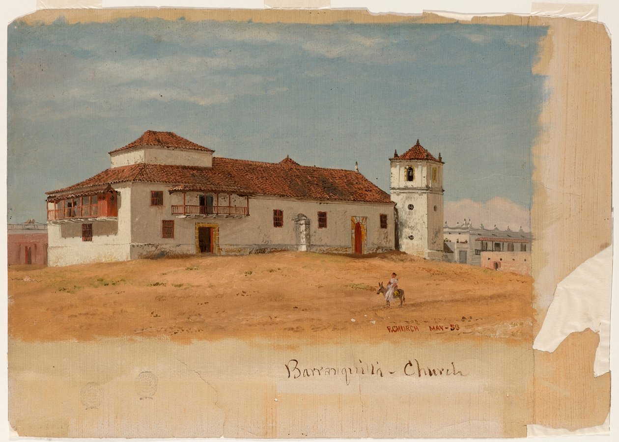 Kirke i Barranquilla, Colombia av Frederic Edwin Church