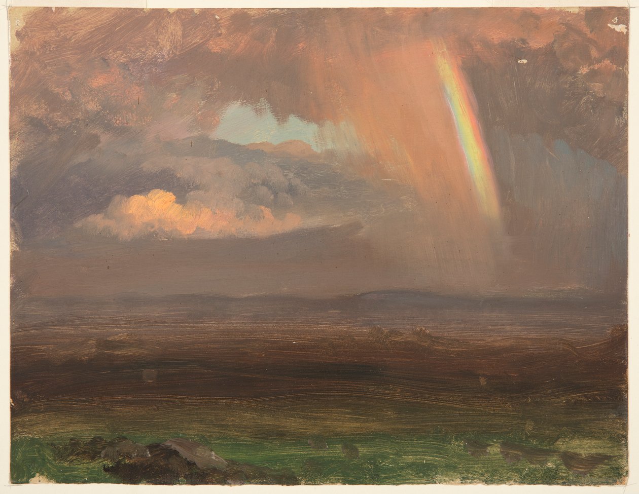 Skyer og regnbue, Jamaica av Frederic Edwin Church