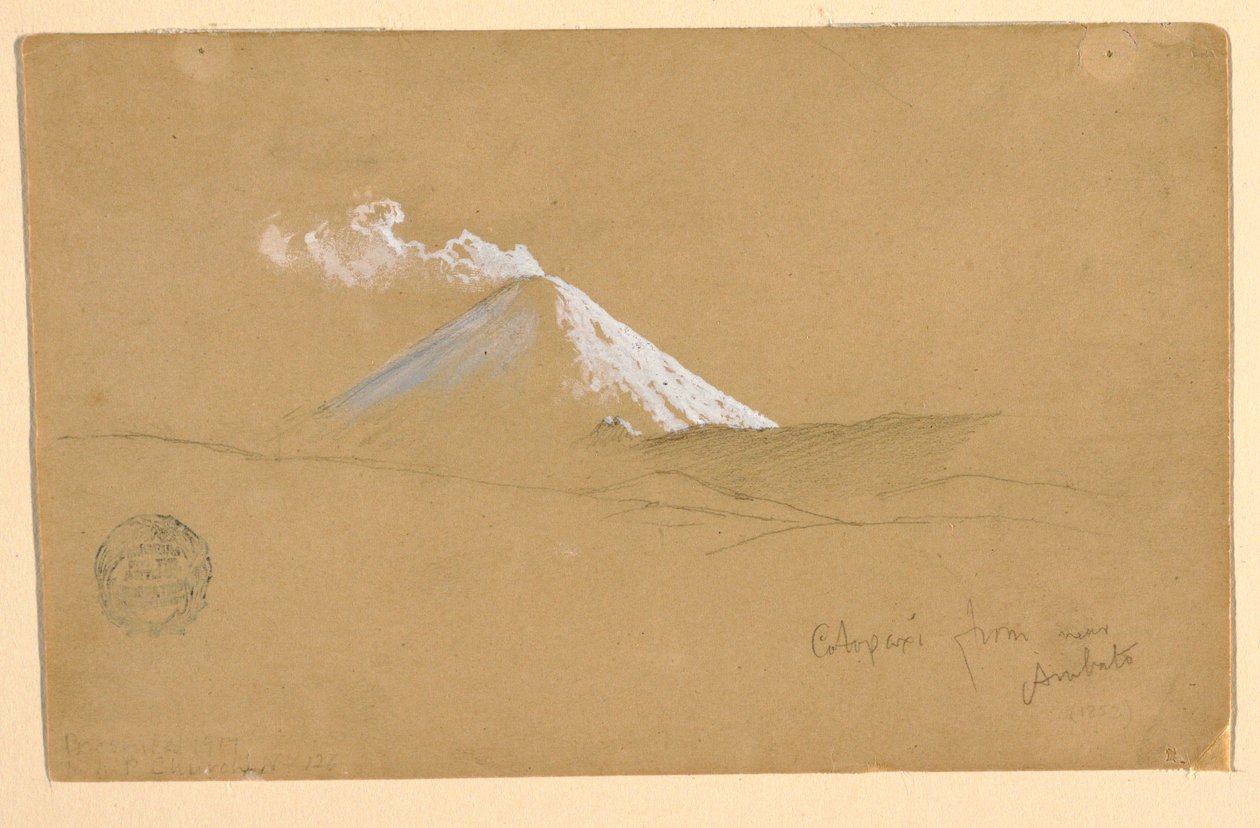 Cotopaxi fra nær Ambato, Ecuador av Frederic Edwin Church
