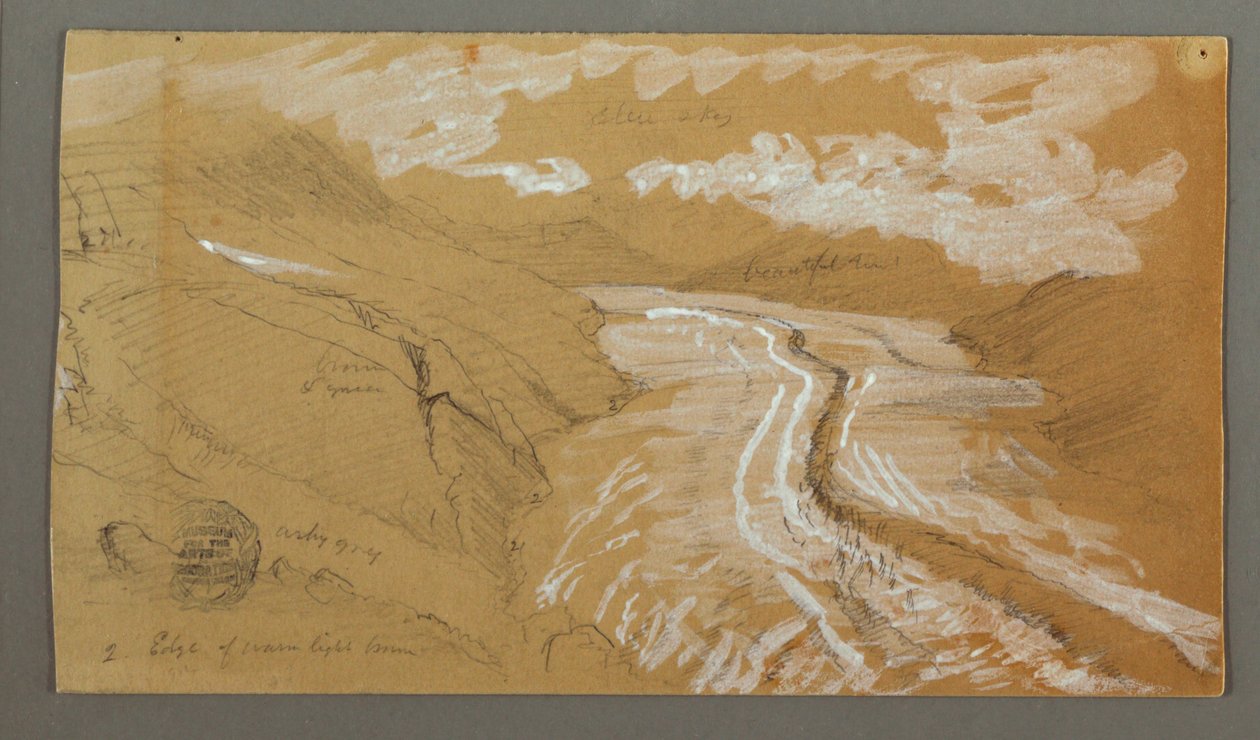 Great Aletsch Glacier, Berner Alpene, Sveits av Frederic Edwin Church