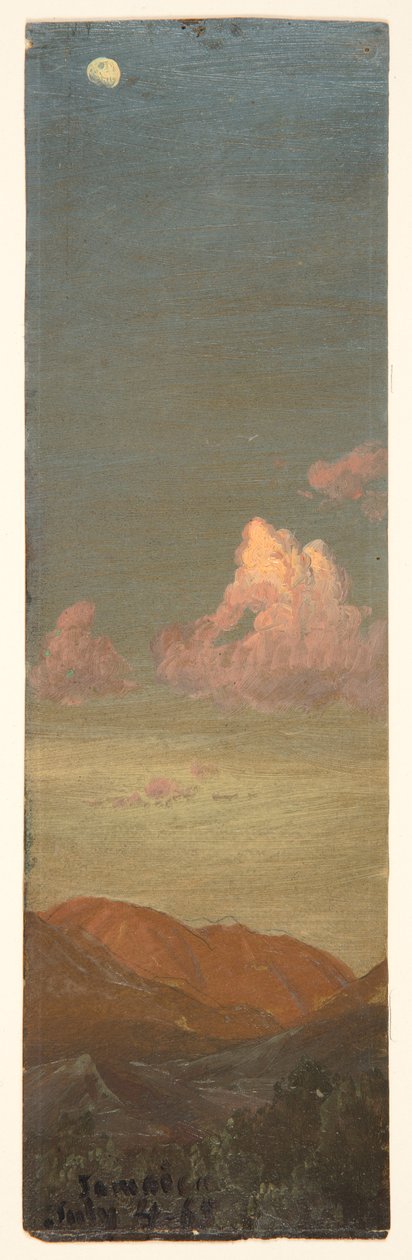 Landskap ved måneskinn, Jamaica av Frederic Edwin Church