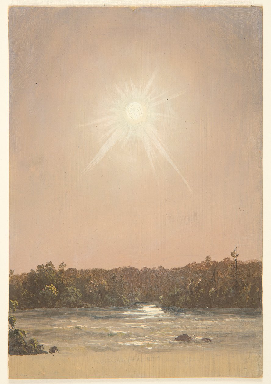 Sen ettermiddagssol over en bekk av Frederic Edwin Church