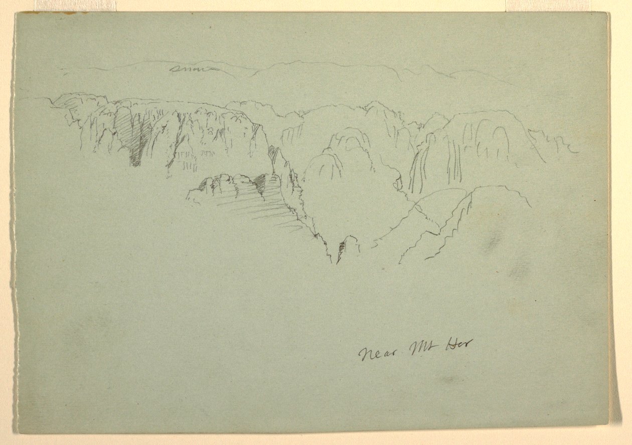 Mountain, Wady el-Arabah, 23. februar 1868 av Frederic Edwin Church
