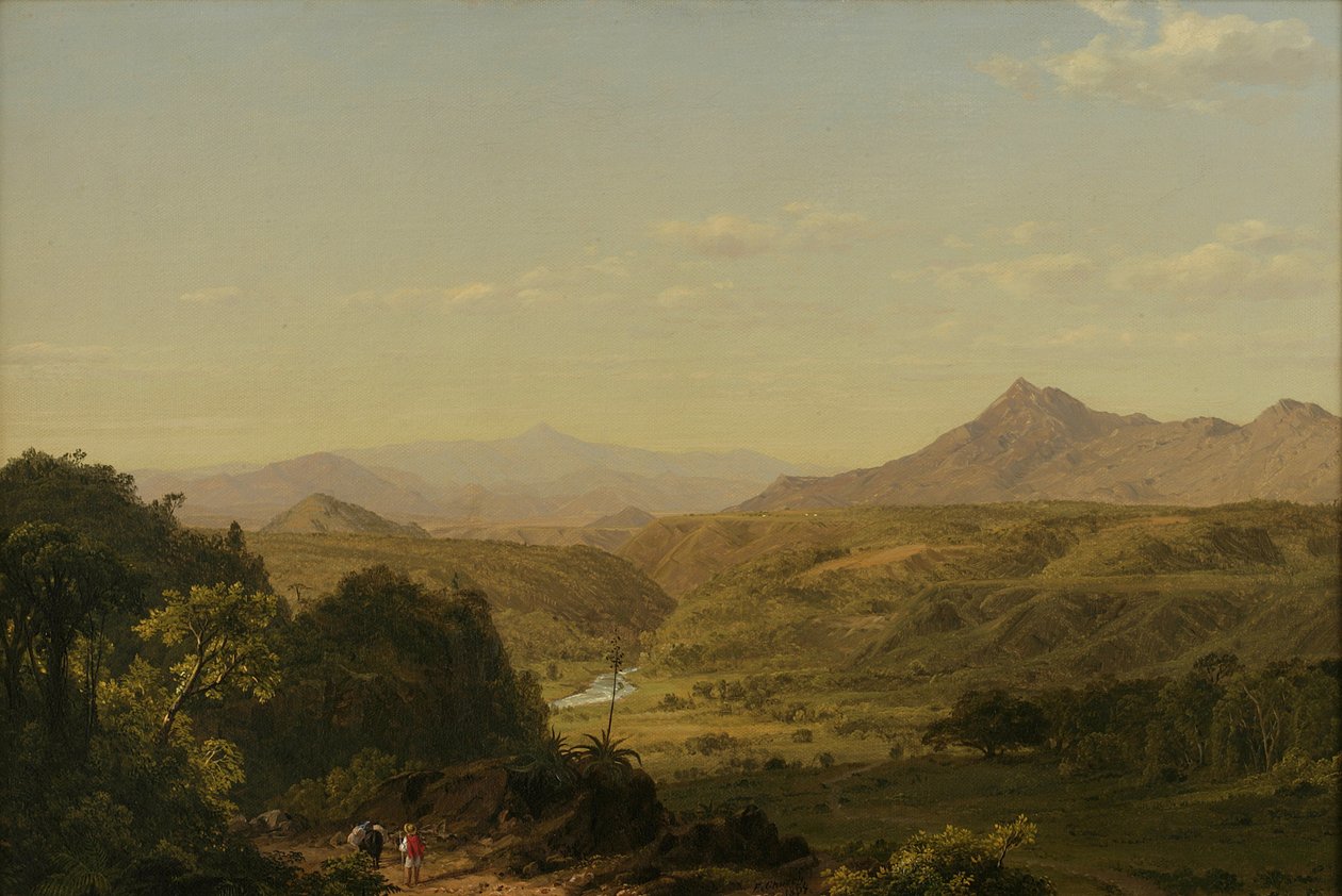 Scene blant Andesfjellene, 1854 av Frederic Edwin Church