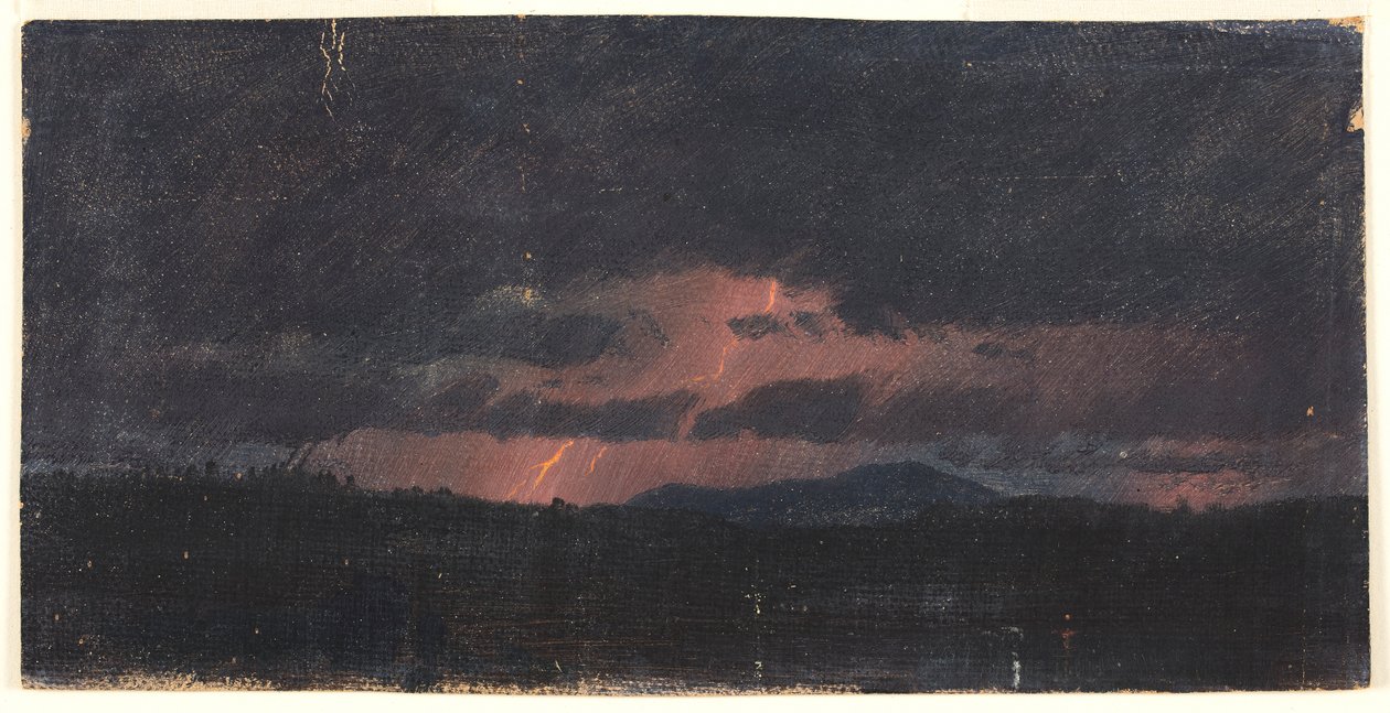 Storm over Hudson Valley, 1867. av Frederic Edwin Church