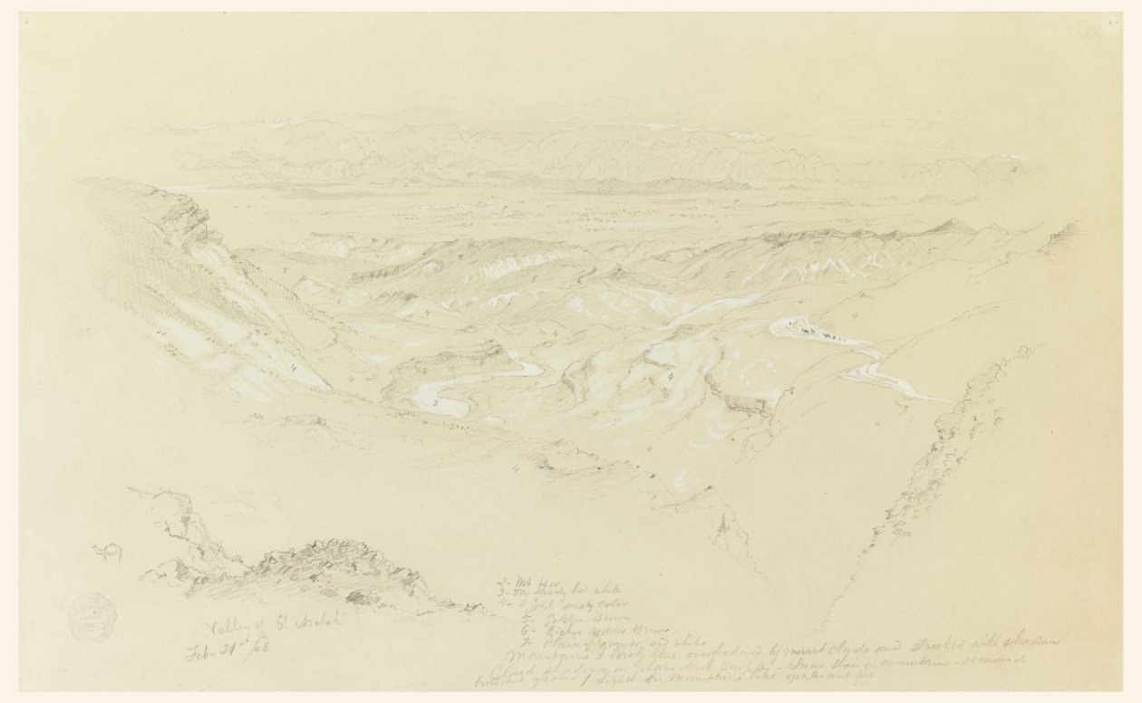 El Arabah-dalen av Frederic Edwin Church