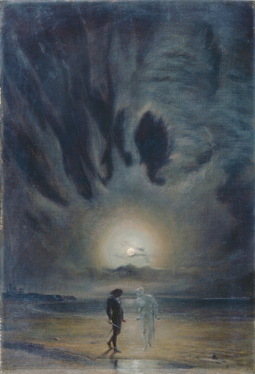 Hamlet og spøkelsen av Frederic James Shields