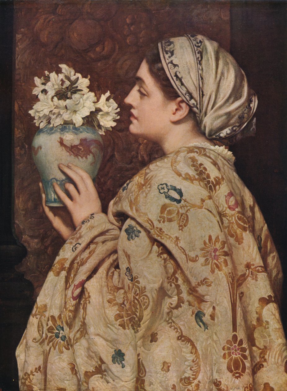 A Noble Lady of Venezia, 1866, c1915 av Frederic Leighton