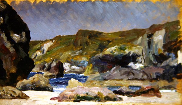 Kynance Cove (olje på panel) av Frederic Leighton