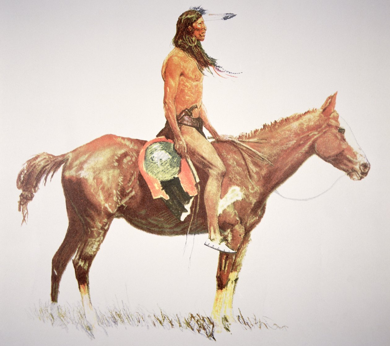 En modig cheyenne av Frederic Remington