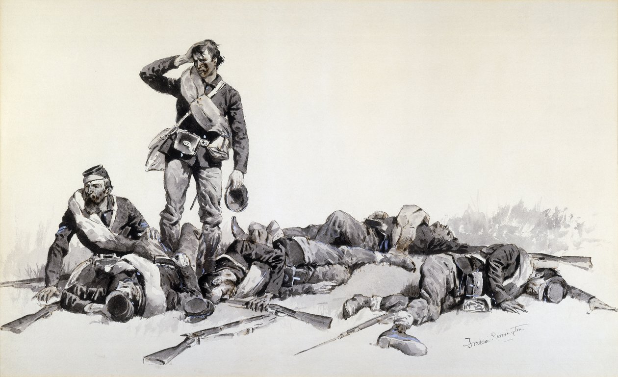 Etter slaget av Frederic Remington