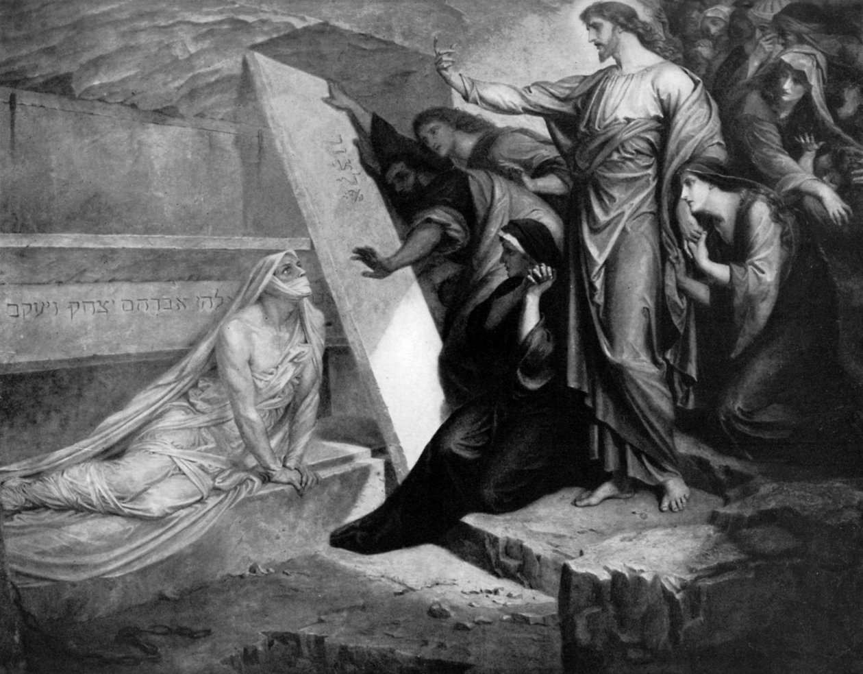 The Raising of Lazarus, 1926. av Frederic Shields