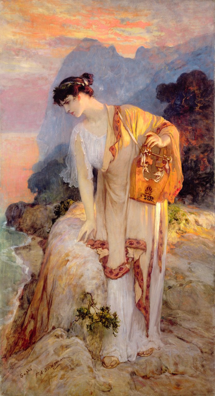 Sappho c. 1910 av Frederick Arthur Bridgman