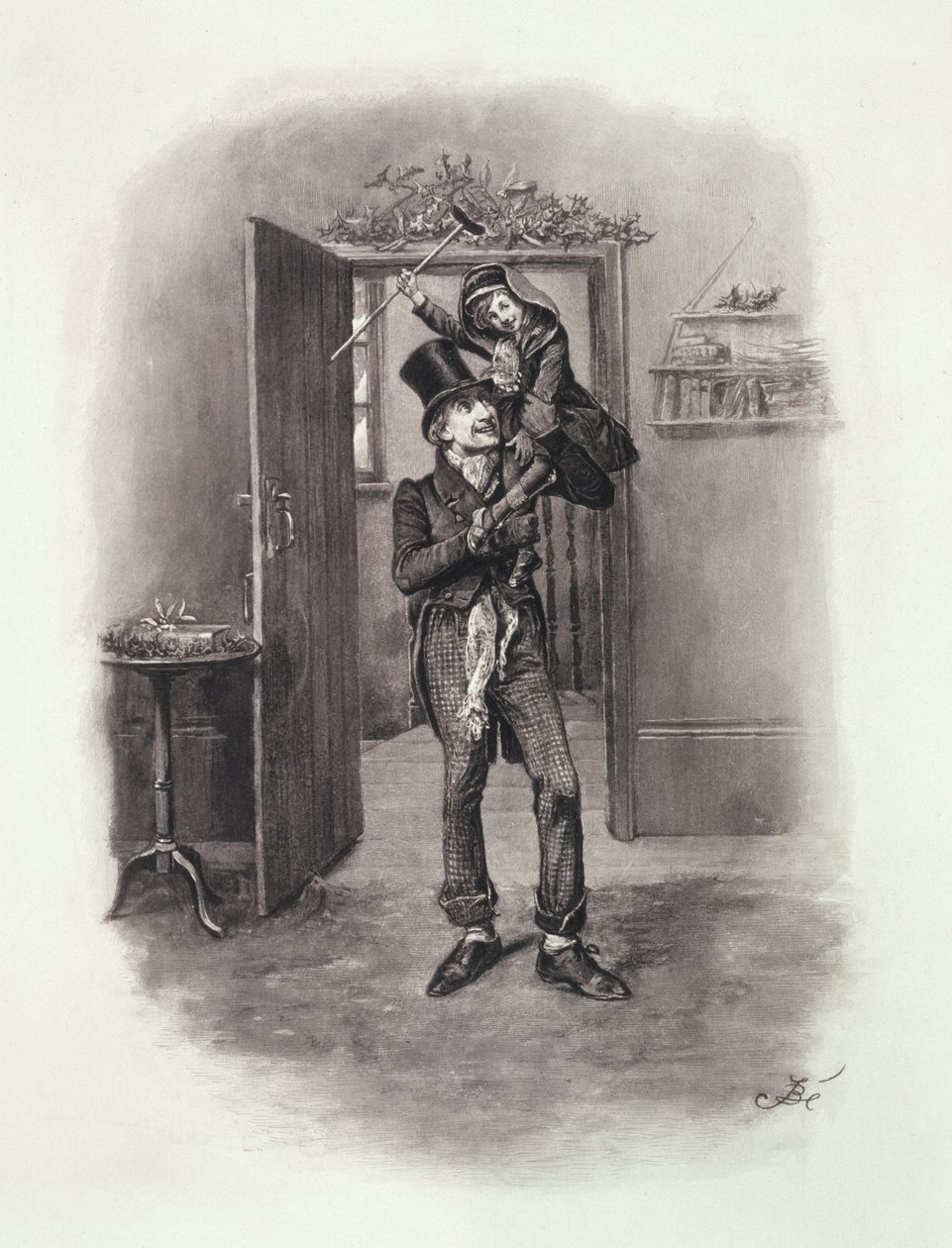 Bob Cratchit og Tiny Tim, fra 