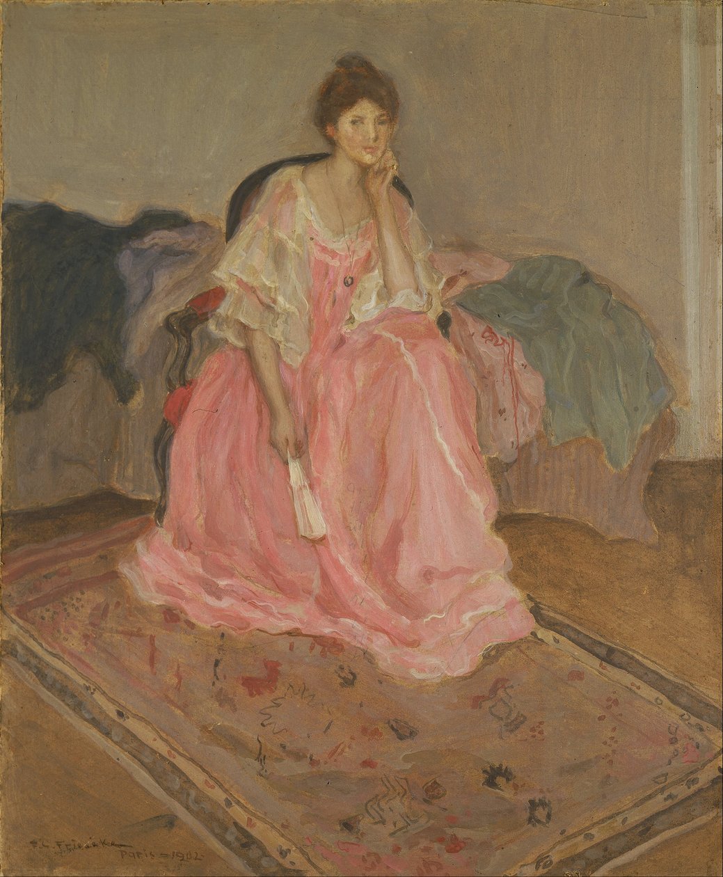 Lady in Pink av Frederick Carl Frieseke