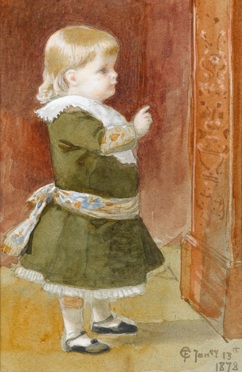 Frederica, 1878 (wc på papir) av Frederick Goodall