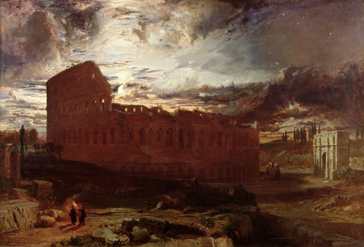 Colosseum, Roma, 1860 av Frederick Lee Bridell