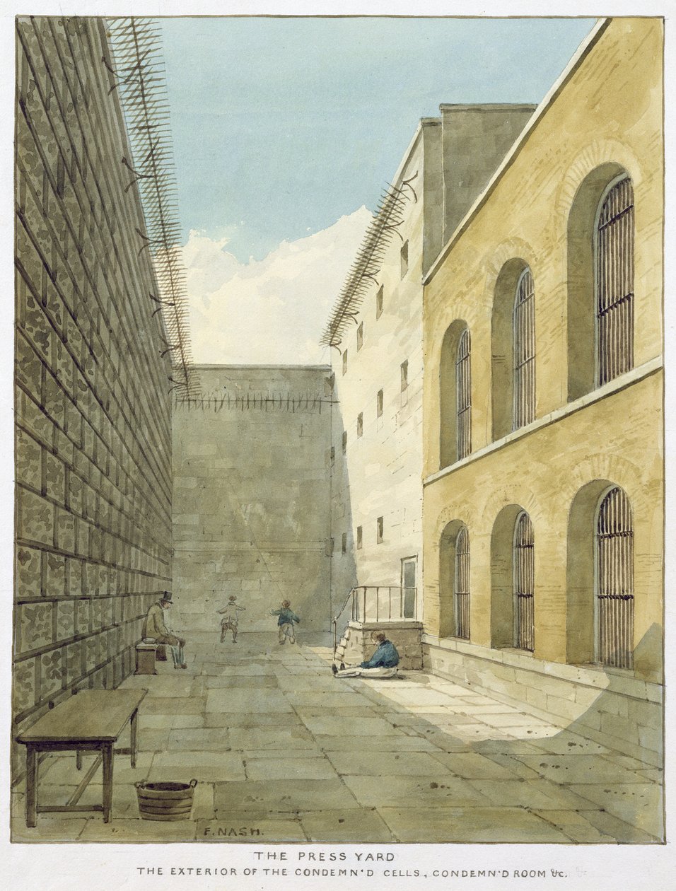 Pressegården, Newgate fengsel av Frederick Nash