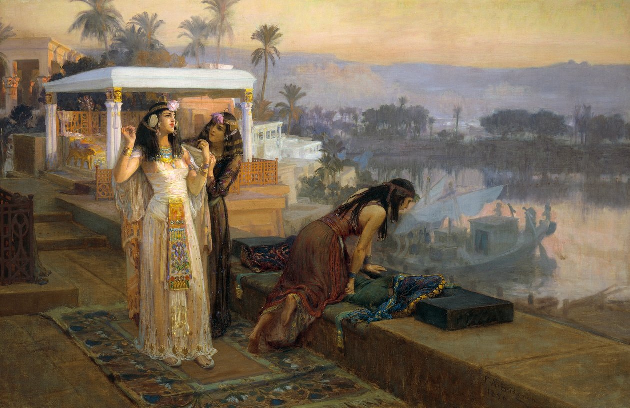 Cleopatra på Terraces of Philae av Frederick Arthur Bridgman