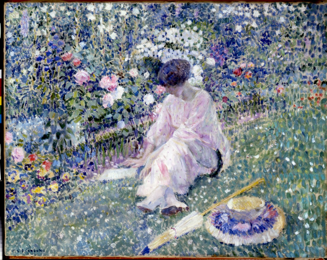 Hage i juni av Frederick Carl Frieseke