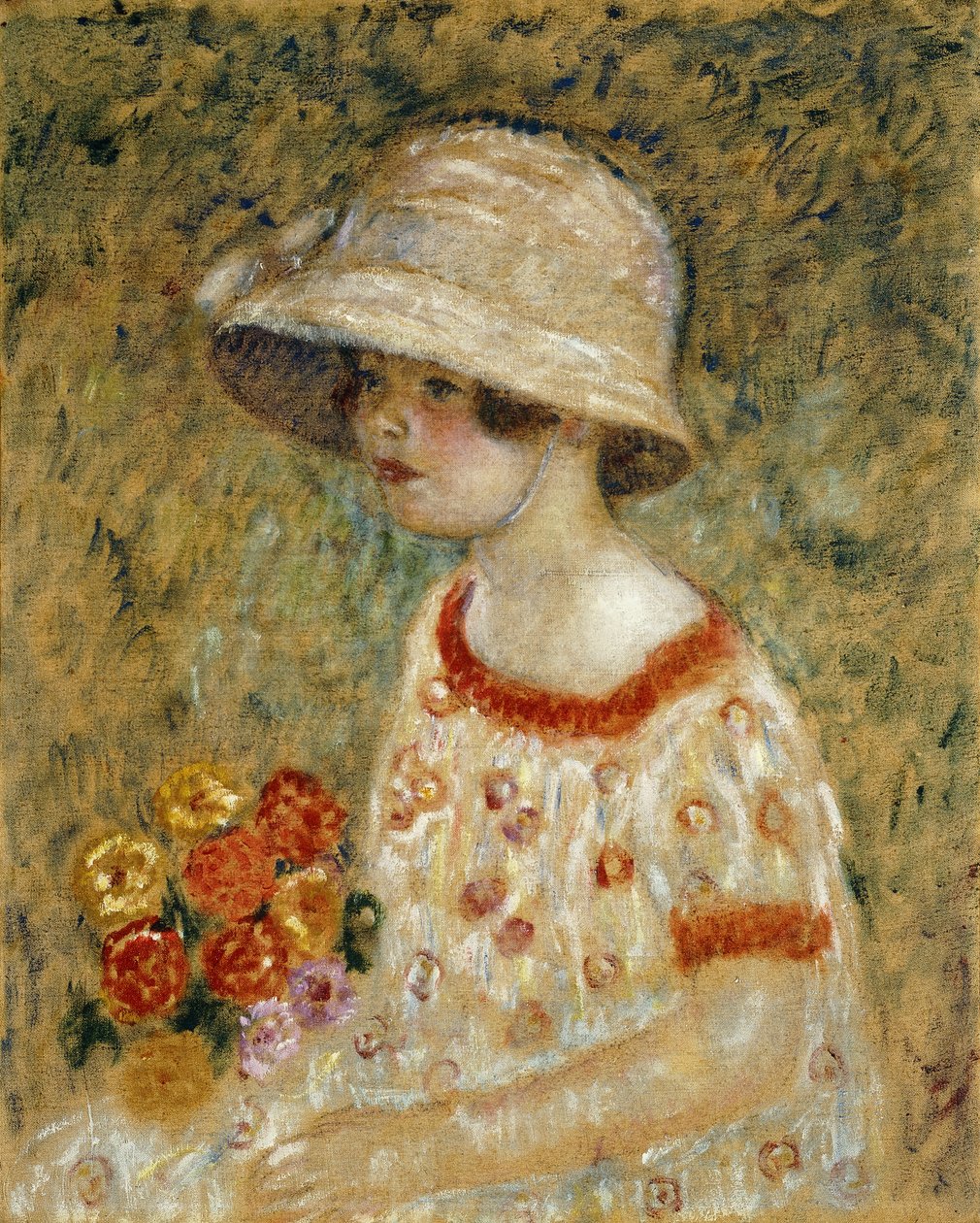 Portrett av Frances Kilmer av Frederick Carl Frieseke