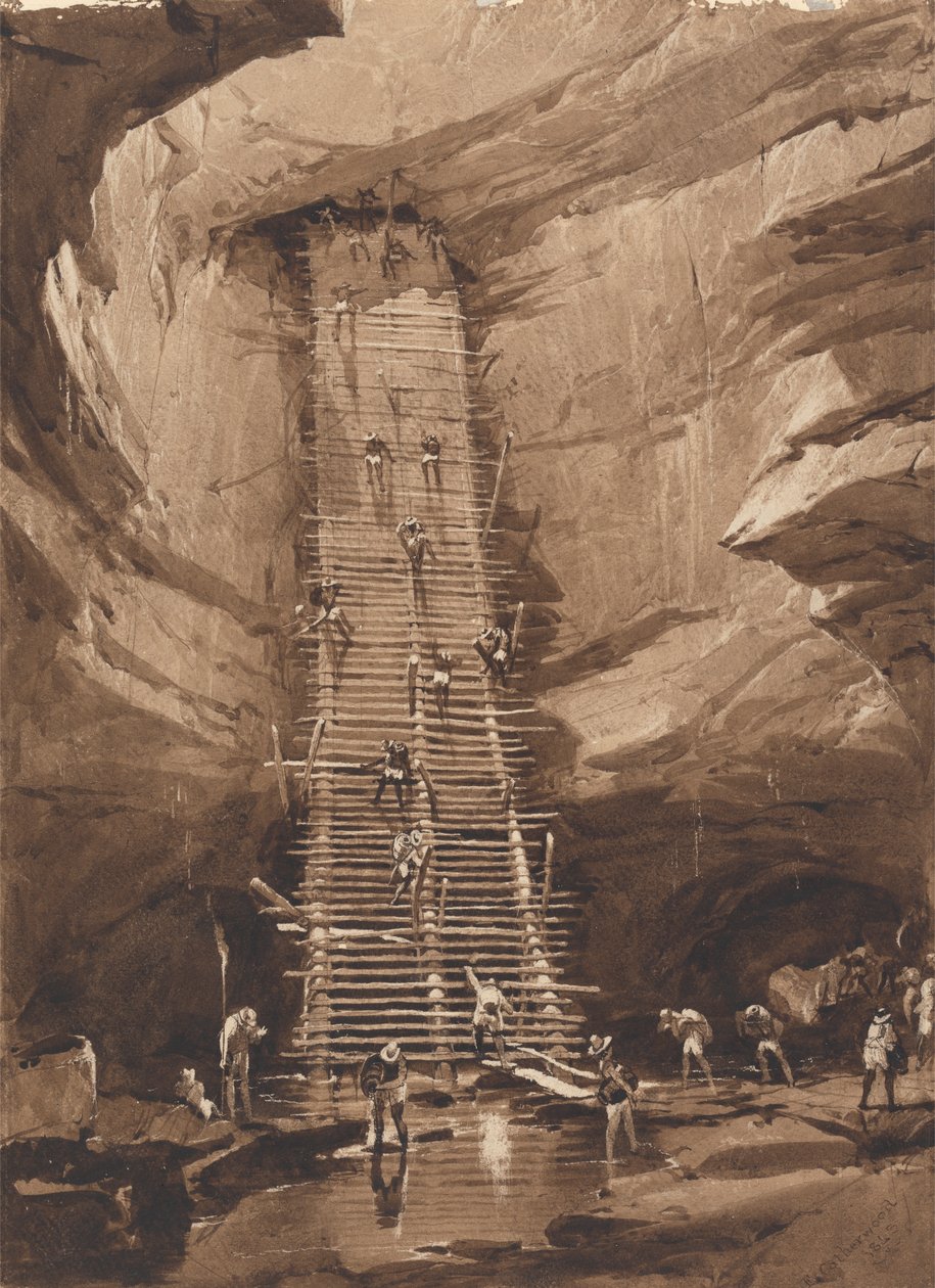 Vel i Bolonchen, Yucatan av Frederick Catherwood