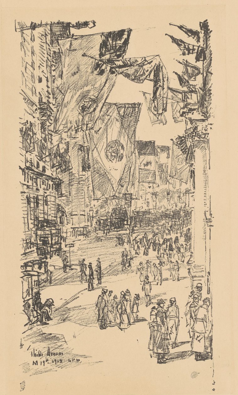 Avenue of the Allies, 1918. av Frederick Childe Hassam