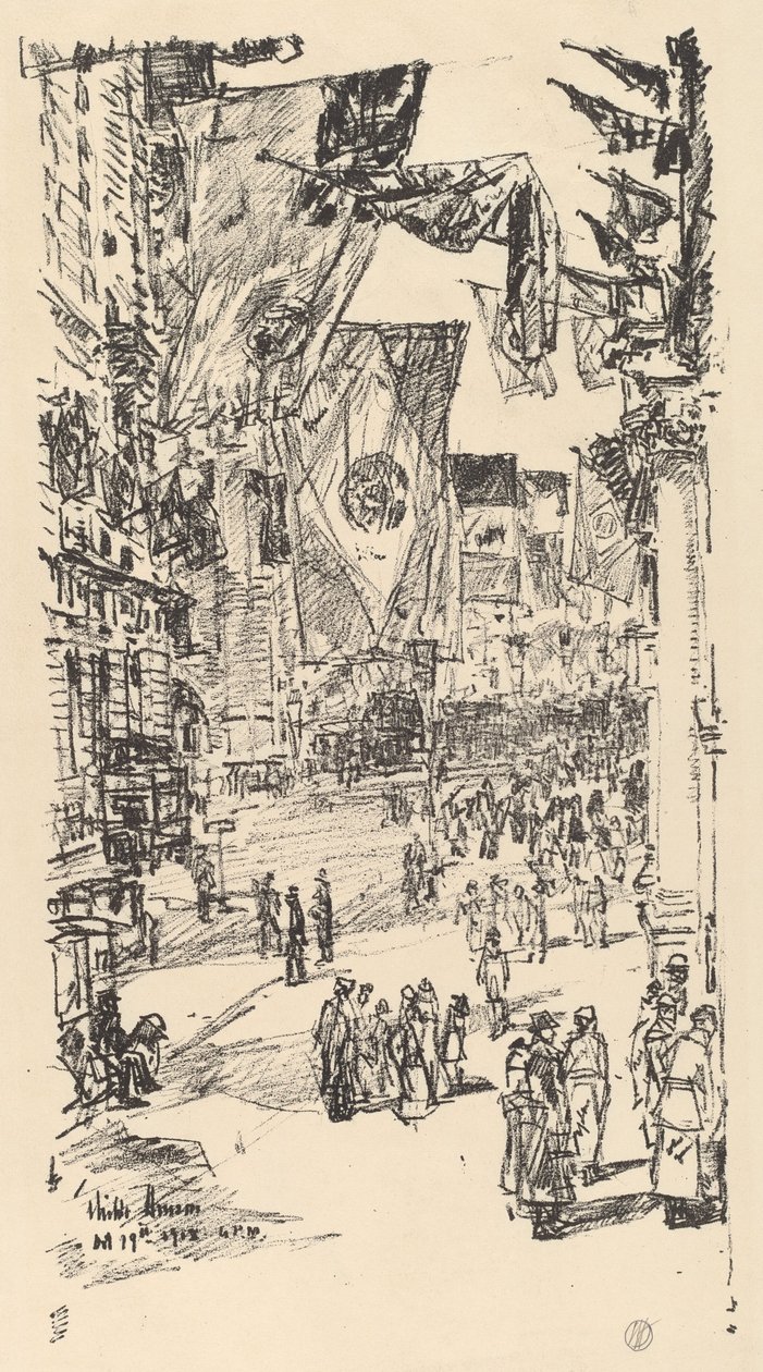 Avenue of the Allies, 1918. av Frederick Childe Hassam