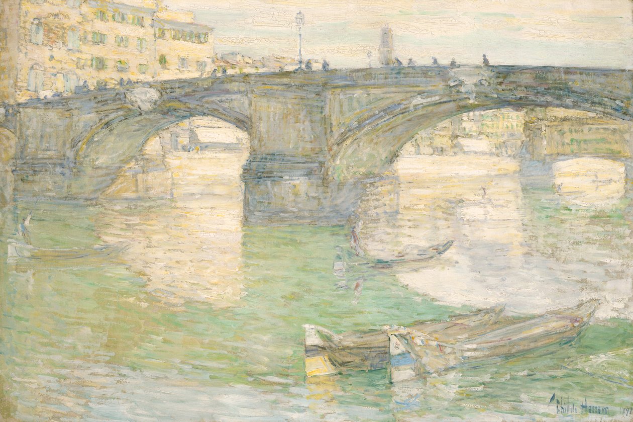 Ponte Santa Trinità, 1897. av Frederick Childe Hassam