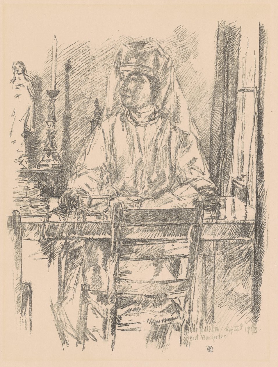 Røde Kors sykepleier, 1918. av Frederick Childe Hassam