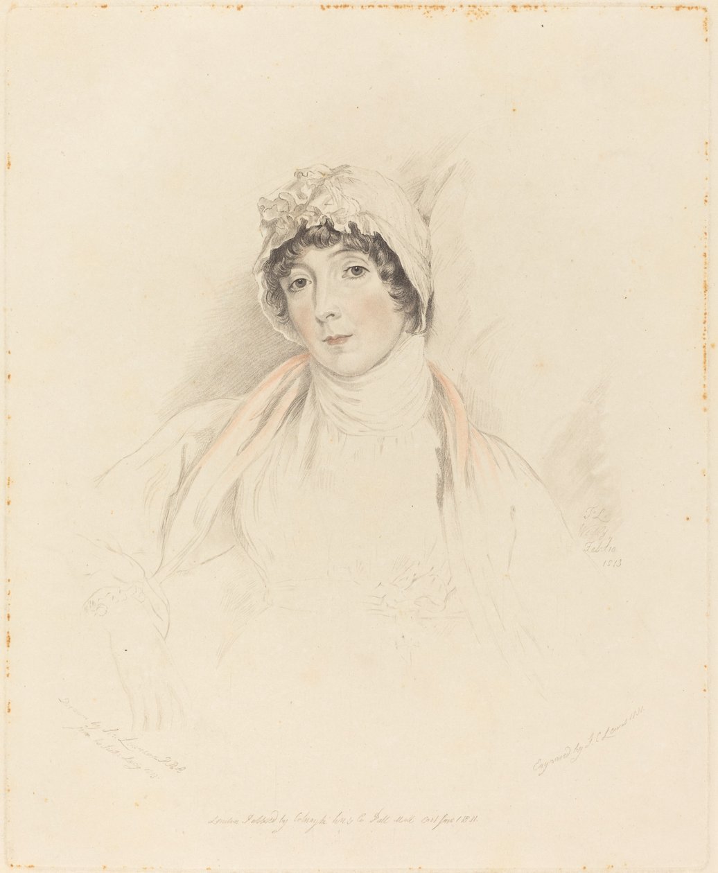 Lucy Lawrence av Frederick Christian Lewis I after Sir Thomas Lawrence