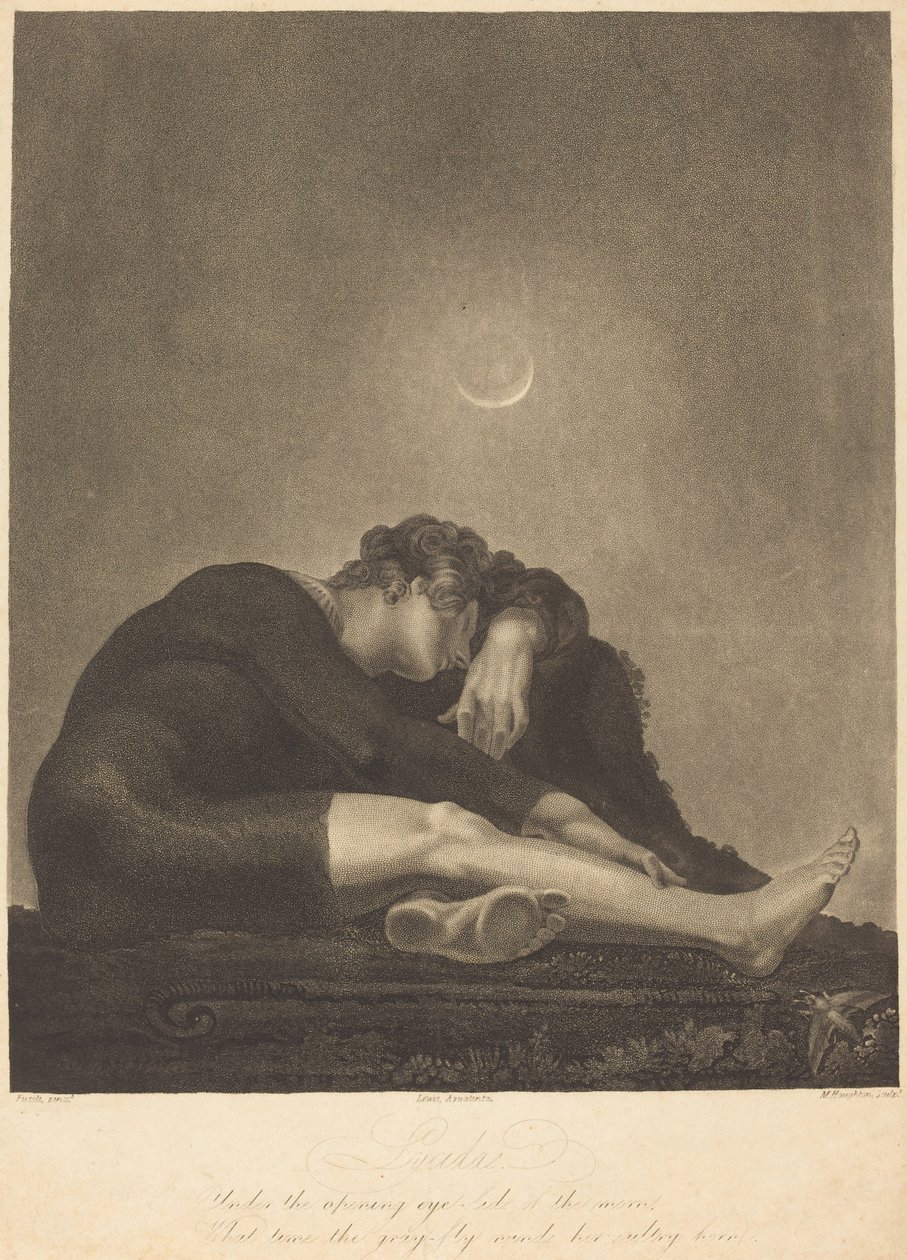 Lycidas av Frederick Christian Lewis I and Moses Haughton II after Henry Fuseli; published by Moses Haughton II