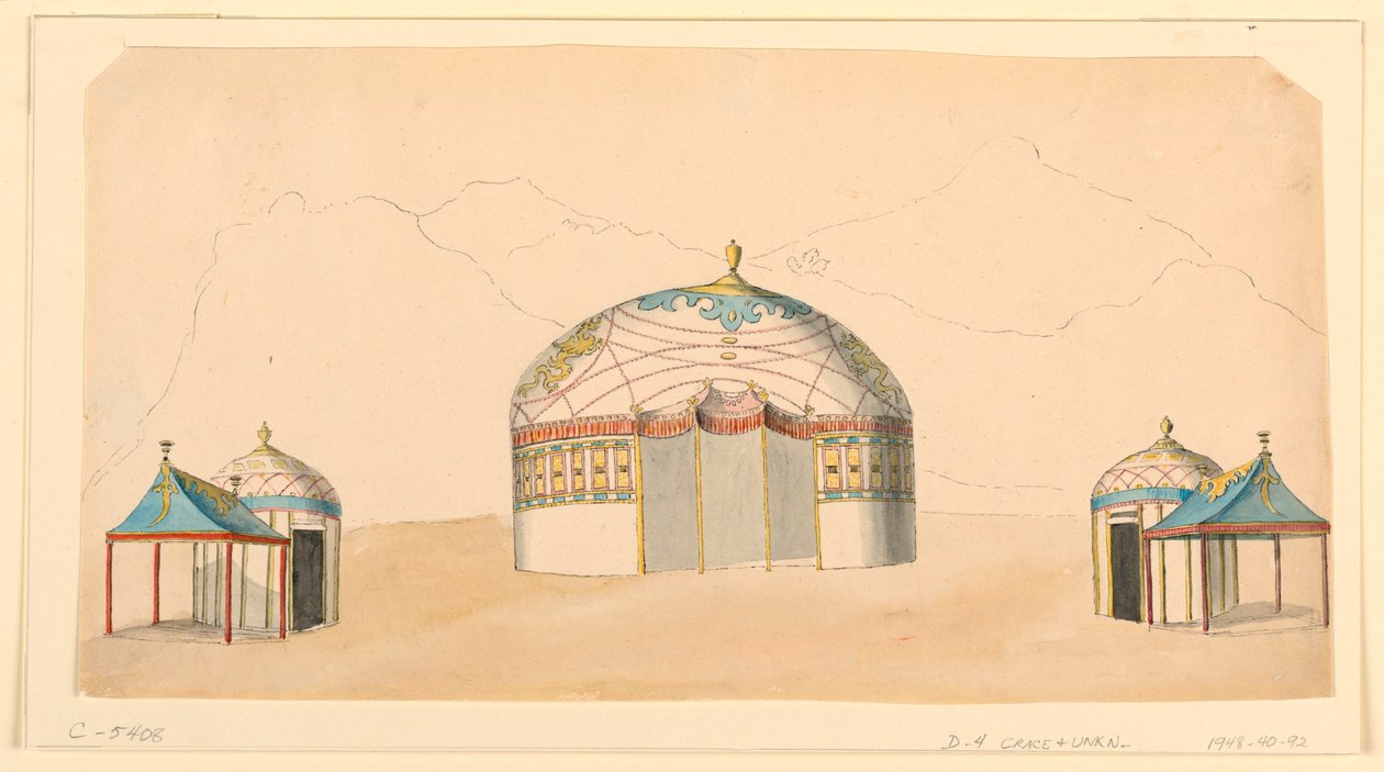 Design for paviljonger av Frederick Crace