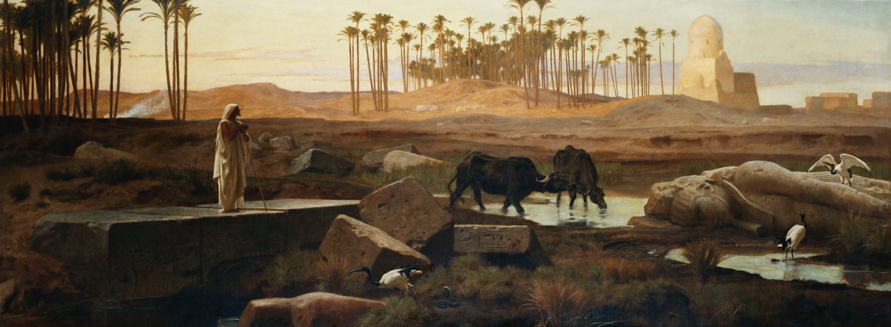 Memphis, ved Nilen, 1882 av Frederick Goodall