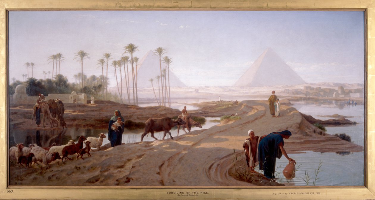 'Nilens synking', 1873 av Frederick Goodall