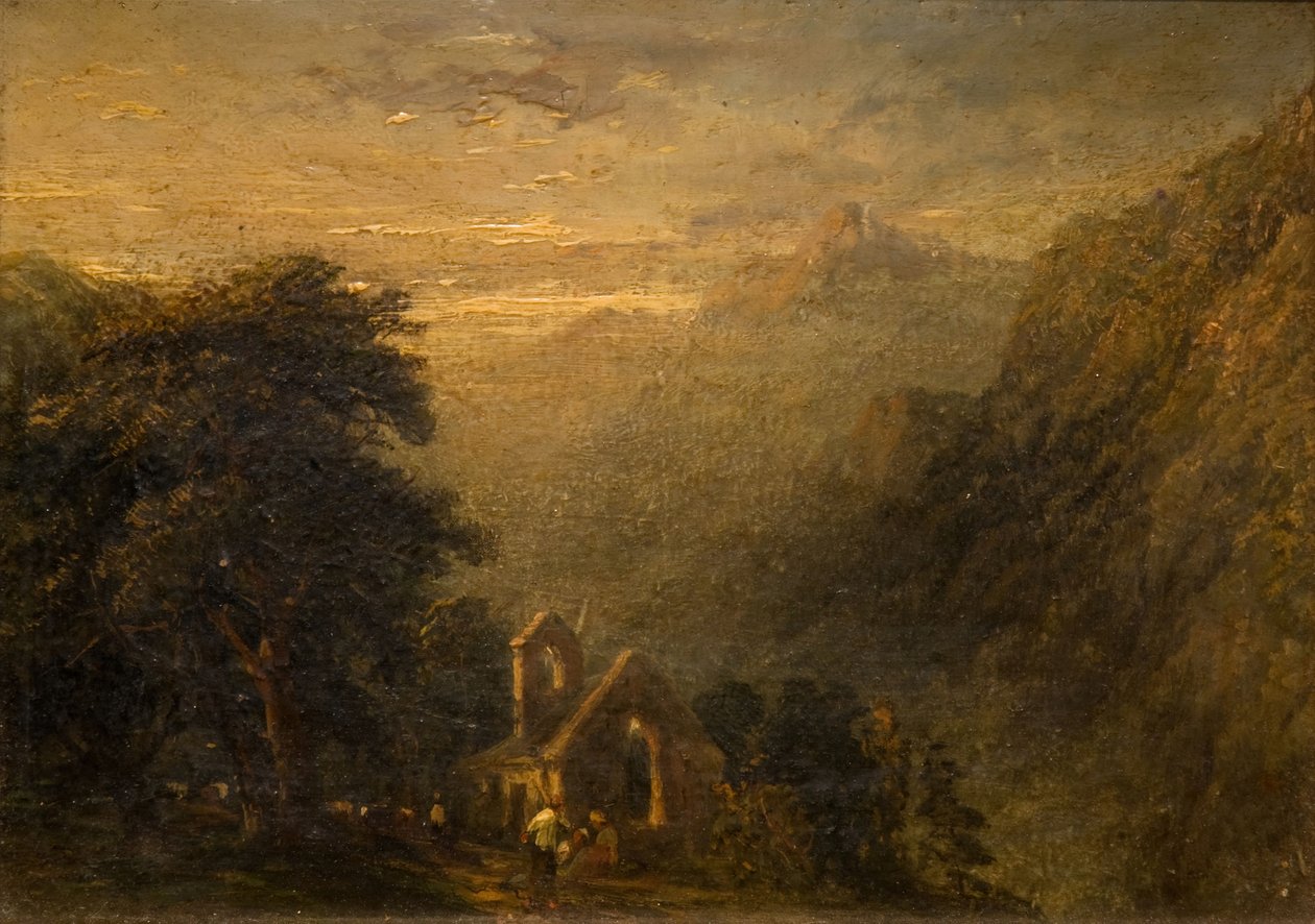 Valle Crucis Abbey, Llangollen, 1840. av Frederick Henry Henshaw