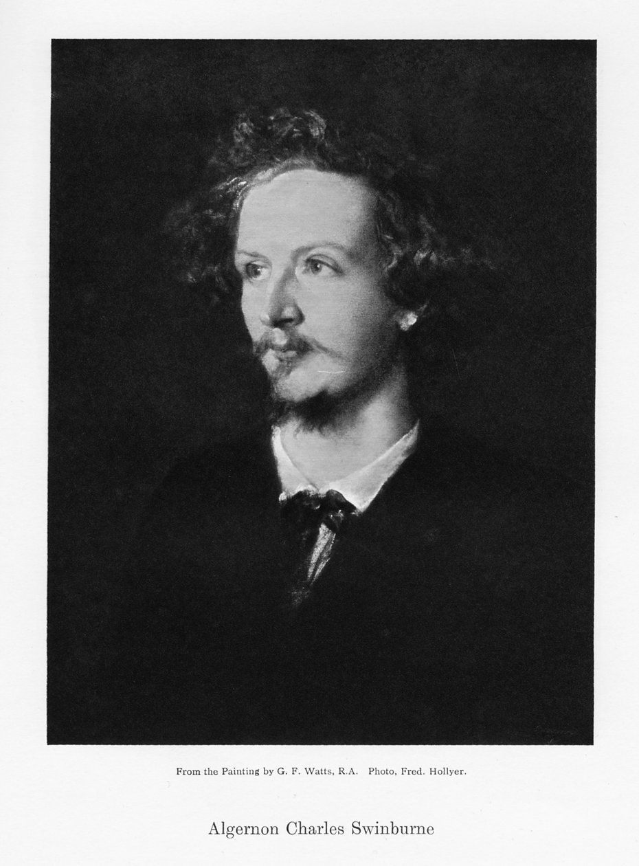 Algernon Charles Swinburne, engelsk poet, c1867. av Frederick Hollyer