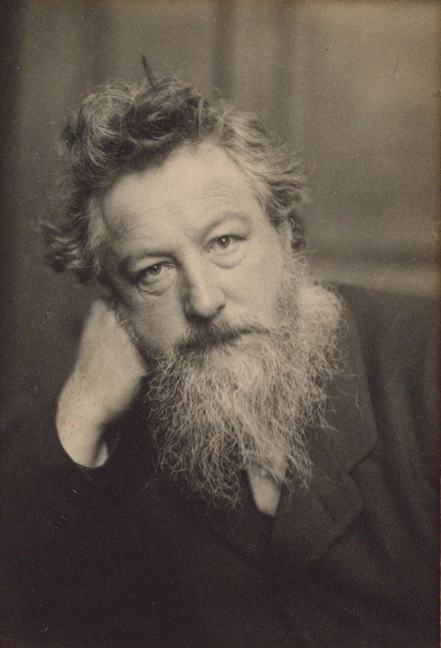 Portrett av William Morris 1834-1896. av Frederick Hollyer