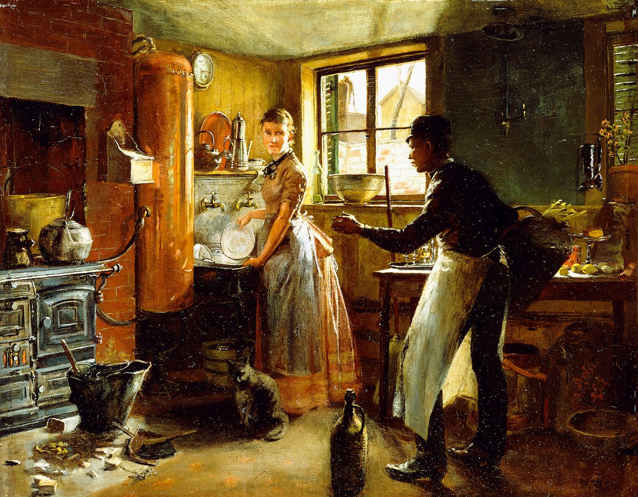 Under trapper, 1885 av Frederick Juengling
