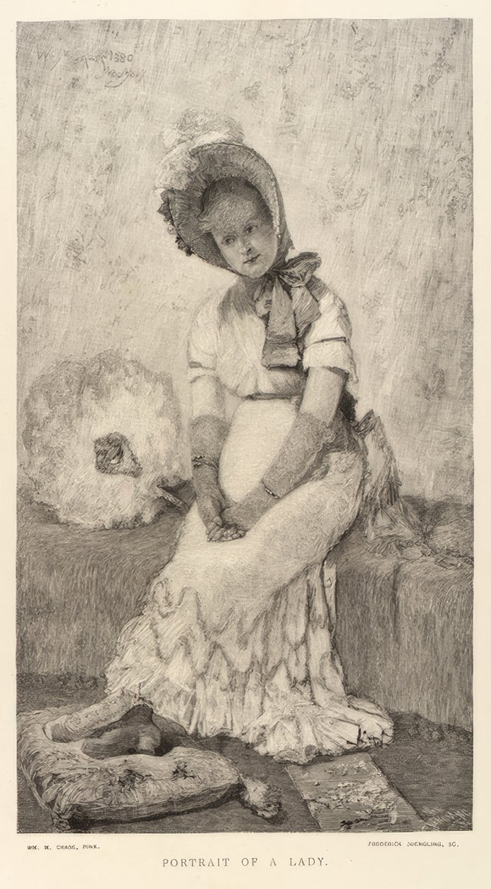 Portrett av en dame av Frederick Juengling
