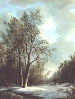 Vinterscene av Frederick Marianus Kruseman