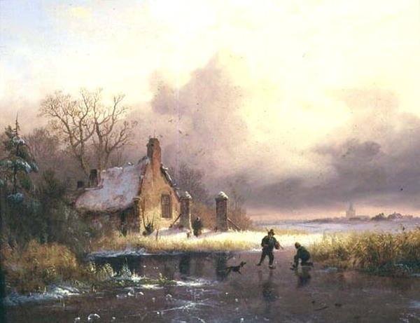 Vinterlandskap av Frederick Marianus Kruseman