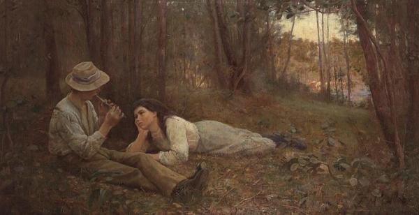 Fløytespilleren av Frederick McCubbin