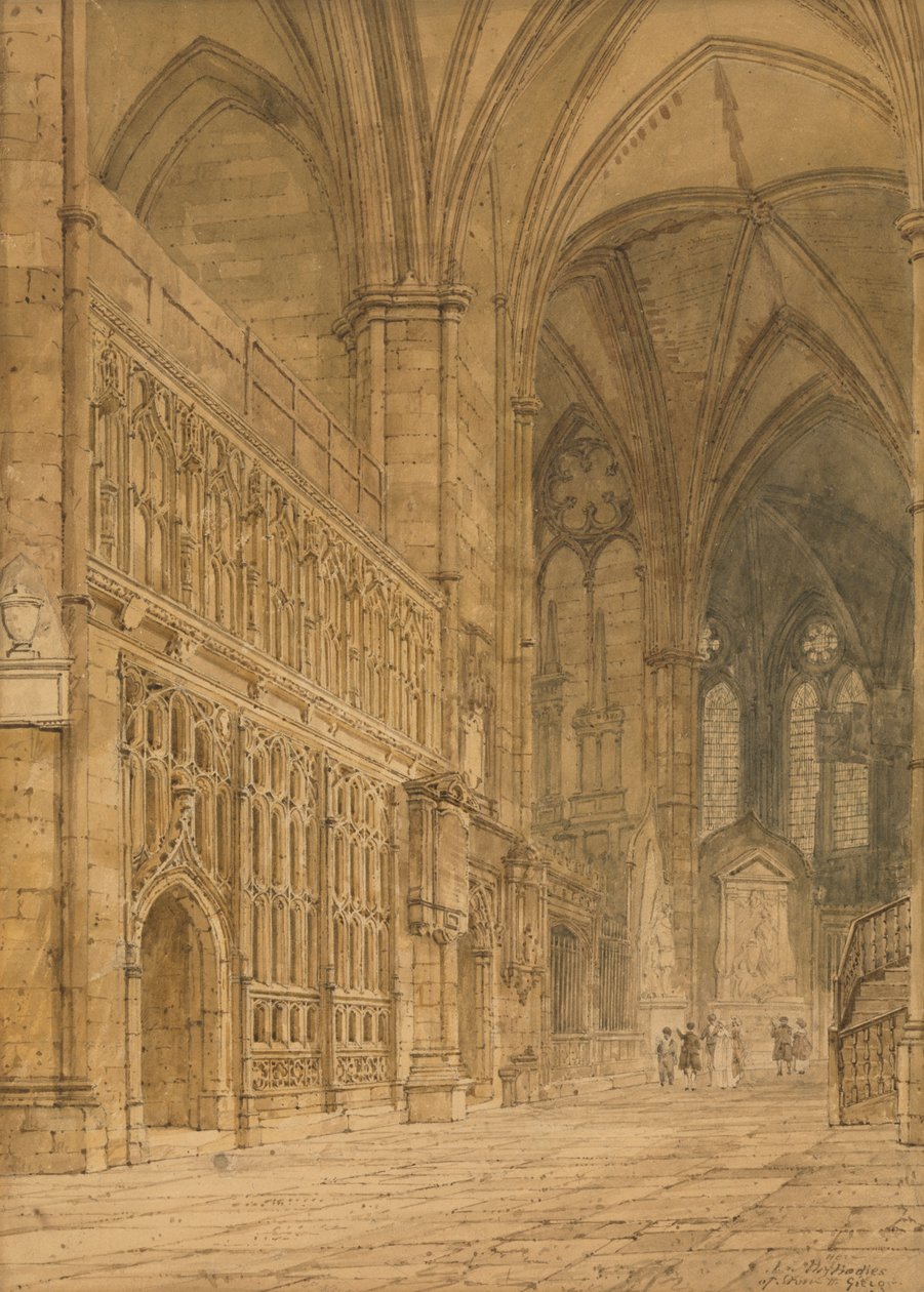 Ambulatorisk, Westminster Abbey av Frederick Nash