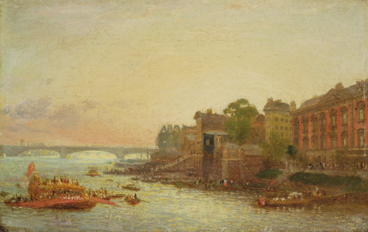 Somerset House, London, ca. 1820-30 av Frederick Nash