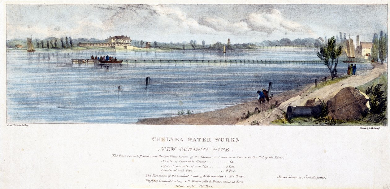 Chelsea Water Works, New Conduit Pipe av Frederick Rumble