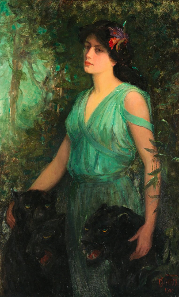 The Black Orchid, 1907. av Frederick Stuart Church