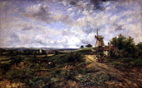 Utsikt over Hampstead Heath av Frederick Waters Watts